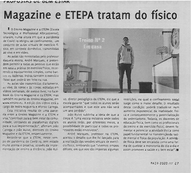 Ensino Magazine - maio-2020 - Magazine e ETEPA tratam do físico.jpg